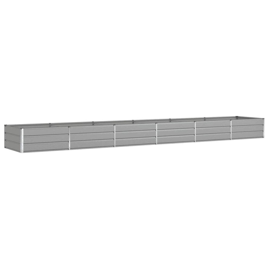 Vidaxl plantenbak lichtgrijs 195 x 100 x 45 cm gegalvaniseerd staal