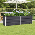 Vidaxl plantenbak antraciet 160 x 40 x 45 cm staal