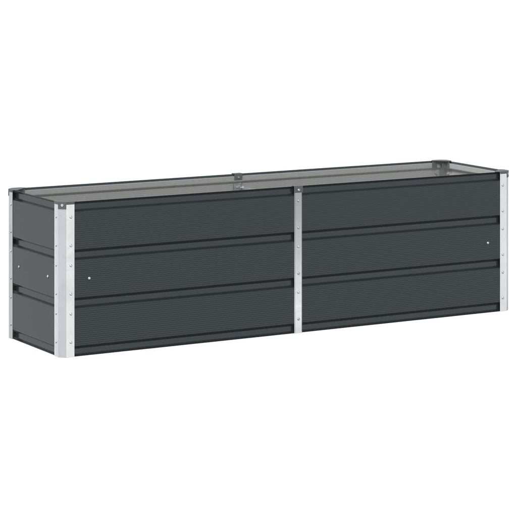 Vidaxl plantenbak antraciet 160 x 40 x 45 cm staal