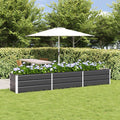 Vidaxl plantenbak antraciet 290 x 50 x 45 cm gegalvaniseerd staal
