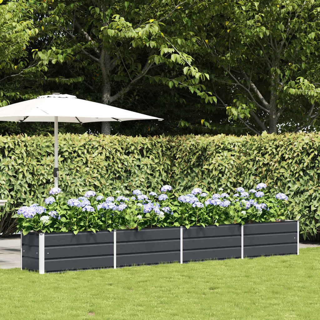 Vidaxl plantenbak antraciet 480 x 50 x 45 cm gegalvaniseerd staal