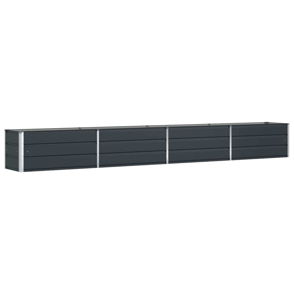 Vidaxl plantenbak antraciet 480 x 50 x 45 cm gegalvaniseerd staal