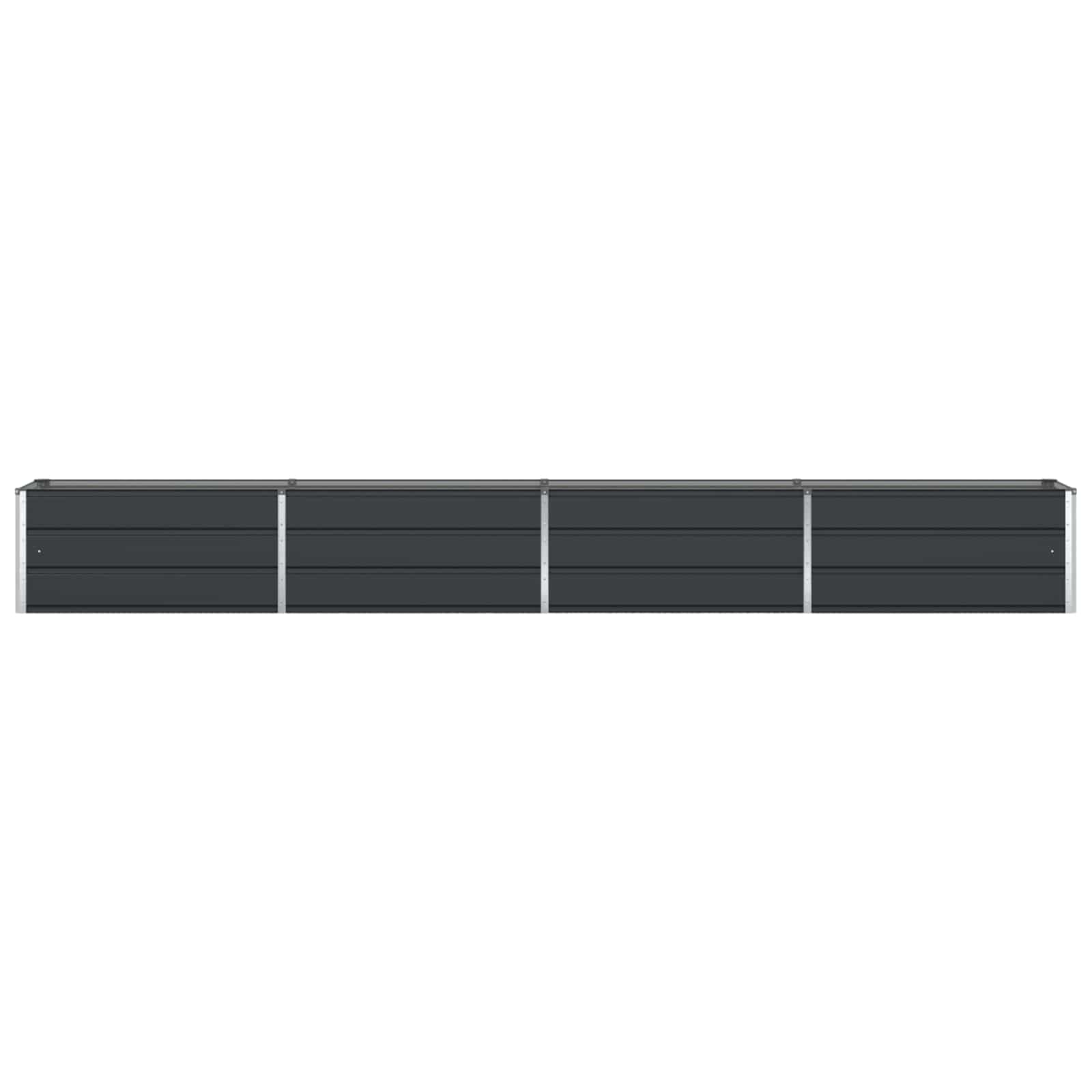 Vidaxl plantenbak antraciet 480 x 50 x 45 cm gegalvaniseerd staal