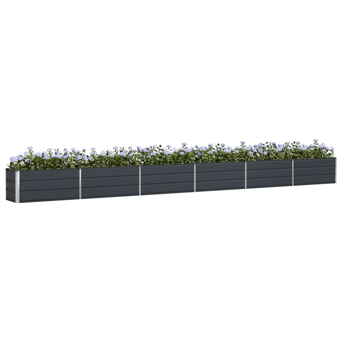 Vidaxl plantenbak antraciet 580 x 50 x 45 cm gegalvaniseerd staal