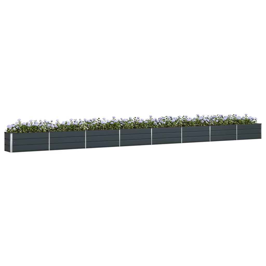 Vidaxl plantenbak antraciet 770 x 50 x 45 cm gegalvaniseerd staal