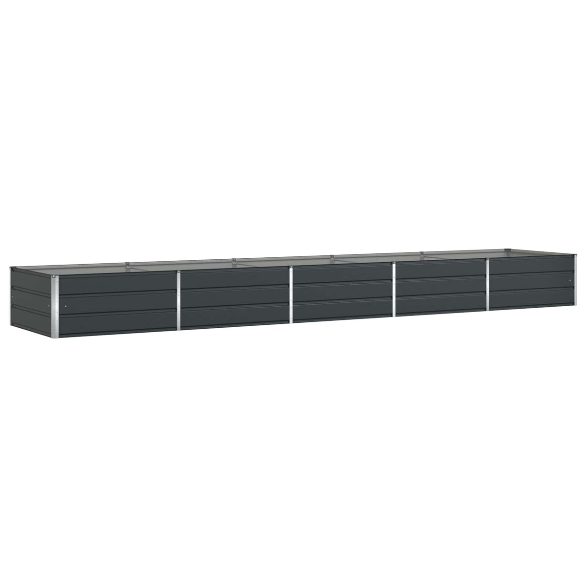 Vidaxl plantenbak antraciet 480 x 100 x 45 cm gegalvaniseerd staal