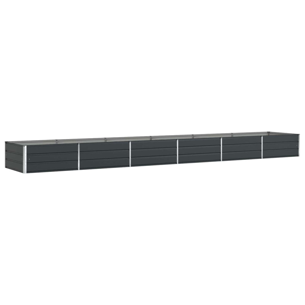 Vidaxl plantenbak antraciet 195 x 100 x 45 cm gegalvaniseerd staal