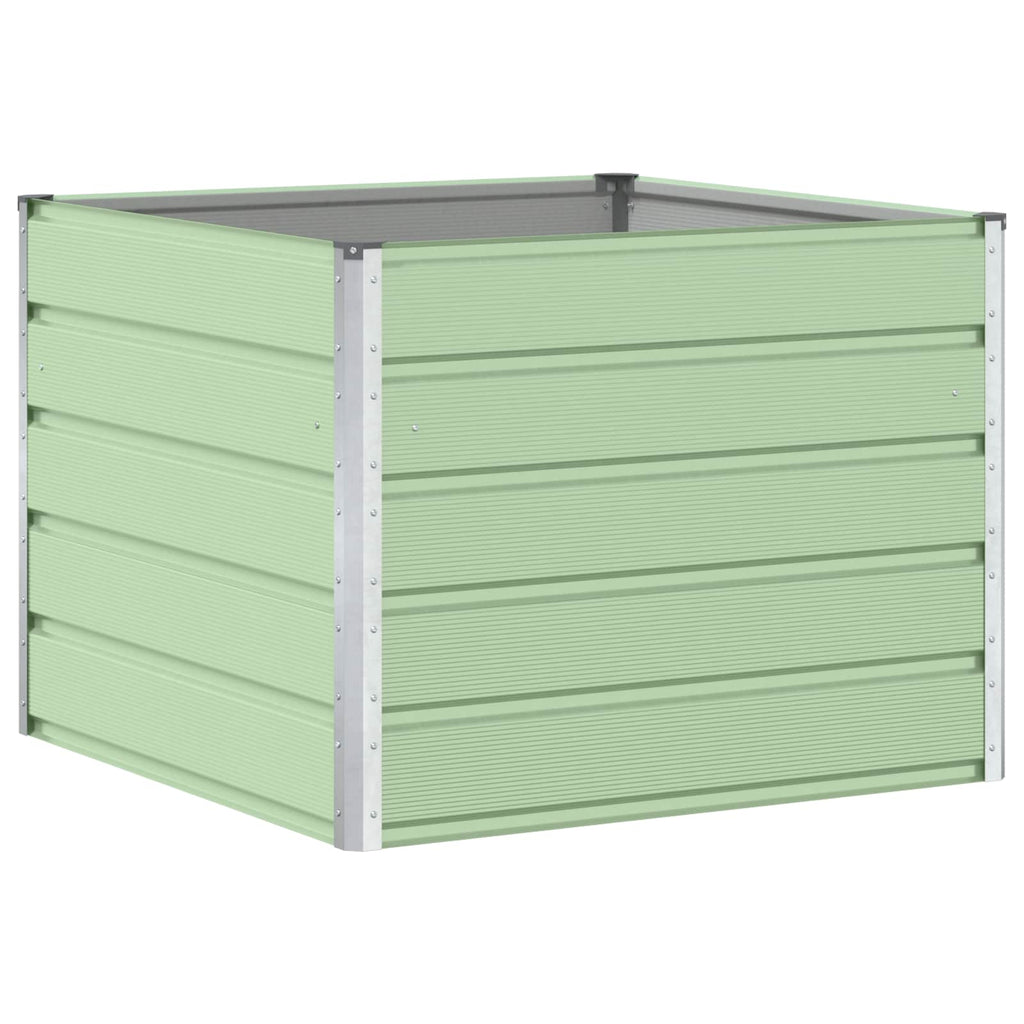 Vidaxl plantenbak pastelgroen 100 x 100 x 75 cm staal