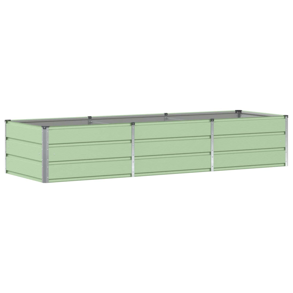 Vidaxl plantenbak groen 240 x 80 x 45 cm staal