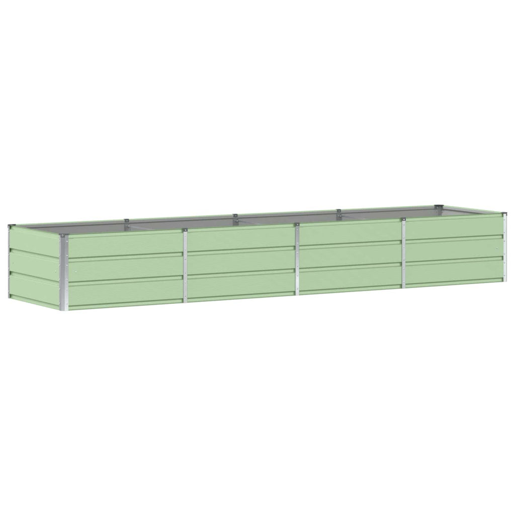 Vidaxl plantenbak groen 320 x 80 x 45 cm staal