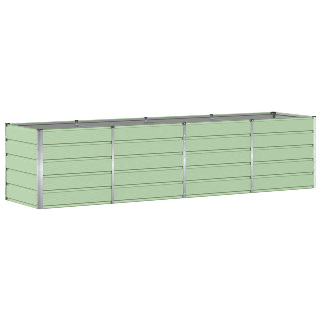 Vidaxl plantenbak groen 240 x 80 x 75 cm staal