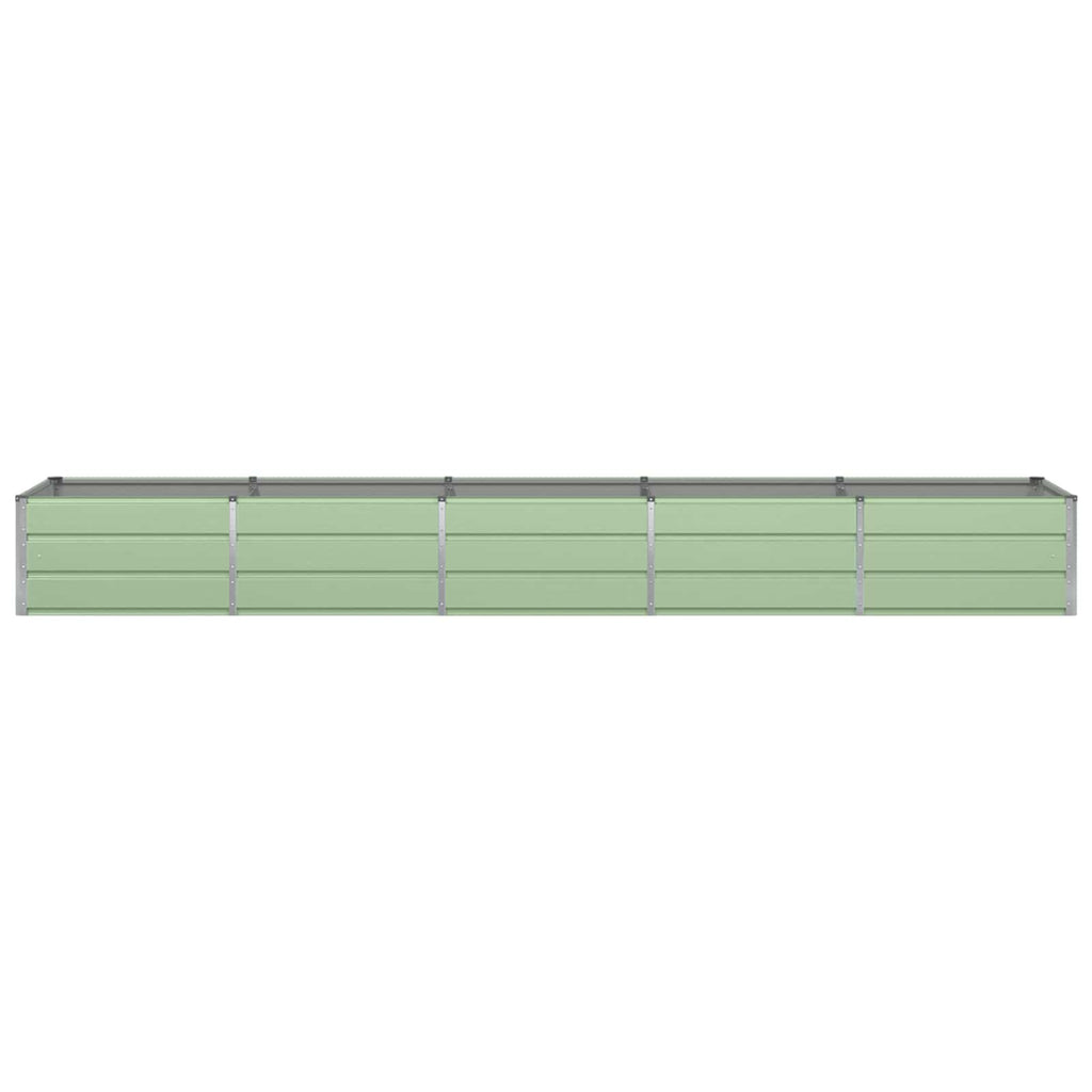 Vidaxl plantenbak groen 400 x 80 x 45 cm staal