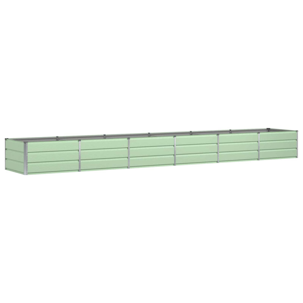 Vidaxl plantenbak groen 480 x 80 x 45 cm staal