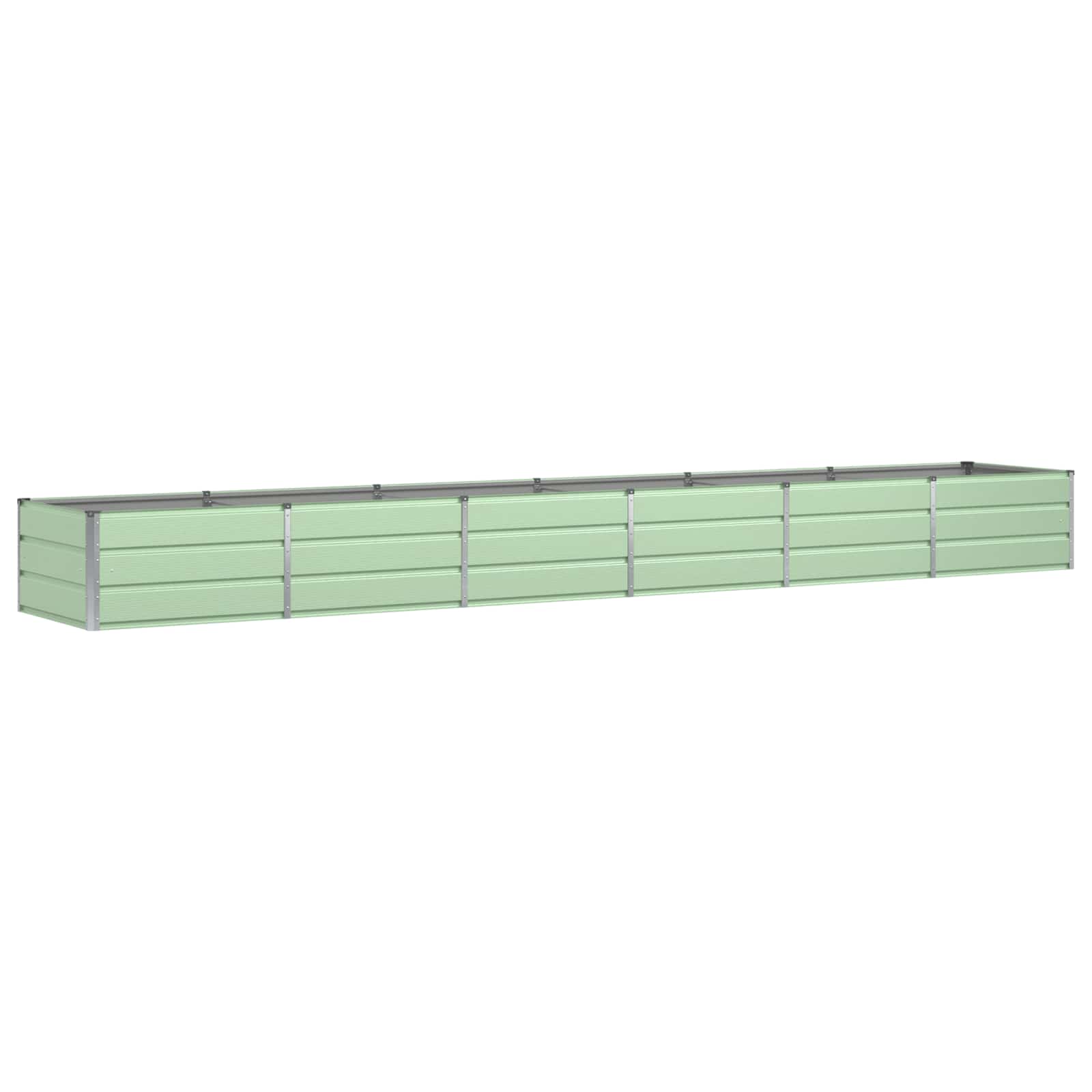 Vidaxl plantenbak groen 480 x 80 x 45 cm staal