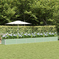 Vidaxl plantenbak groen 600 x 80 x 45 cm staal