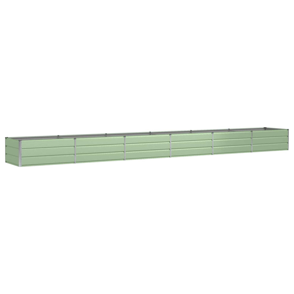 Vidaxl plantenbak groen 600 x 80 x 45 cm staal