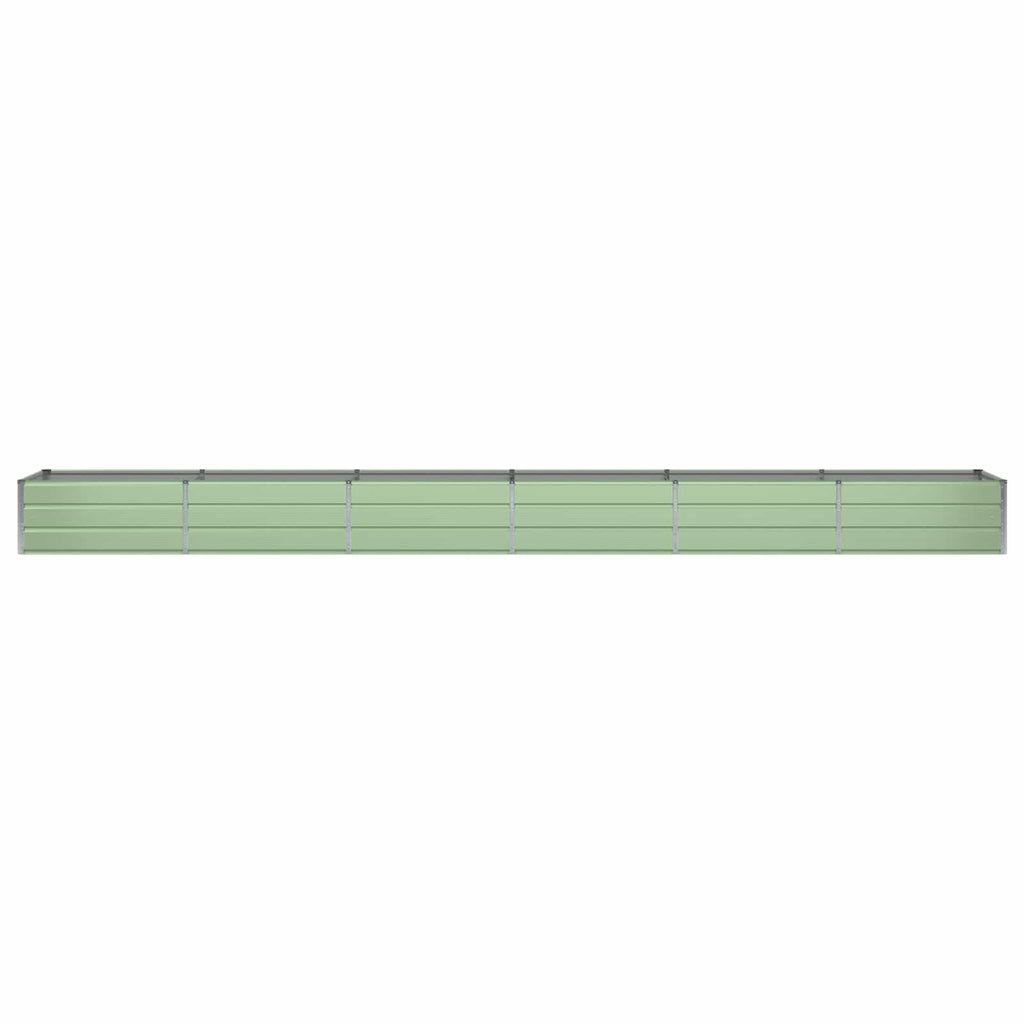 Vidaxl plantenbak groen 600 x 80 x 45 cm staal