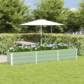 Vidaxl plantenbak pastelgroen 480 x 50 x 45 cm gegalvaniseerd staal
