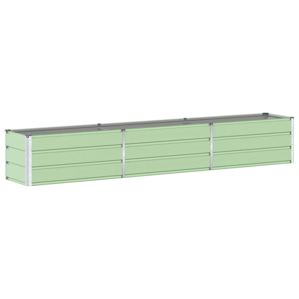 Vidaxl plantenbak pastelgroen 290 x 50 x 45 cm gegalvaniseerd staal