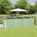 Vidaxl plantenbak pastelgroen 480 x 50 x 45 cm gegalvaniseerd staal