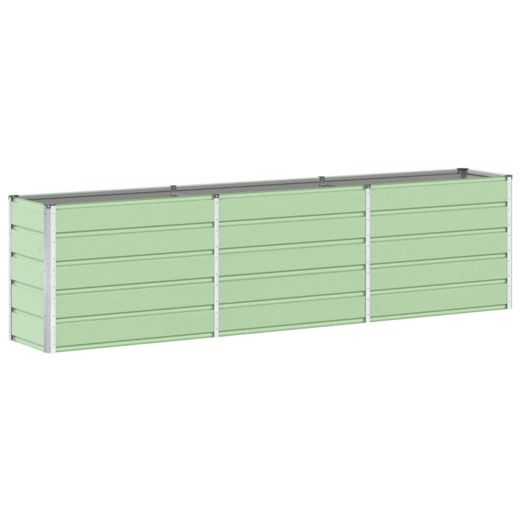 Vidaxl plantenbak pastelgroen 480 x 50 x 45 cm gegalvaniseerd staal