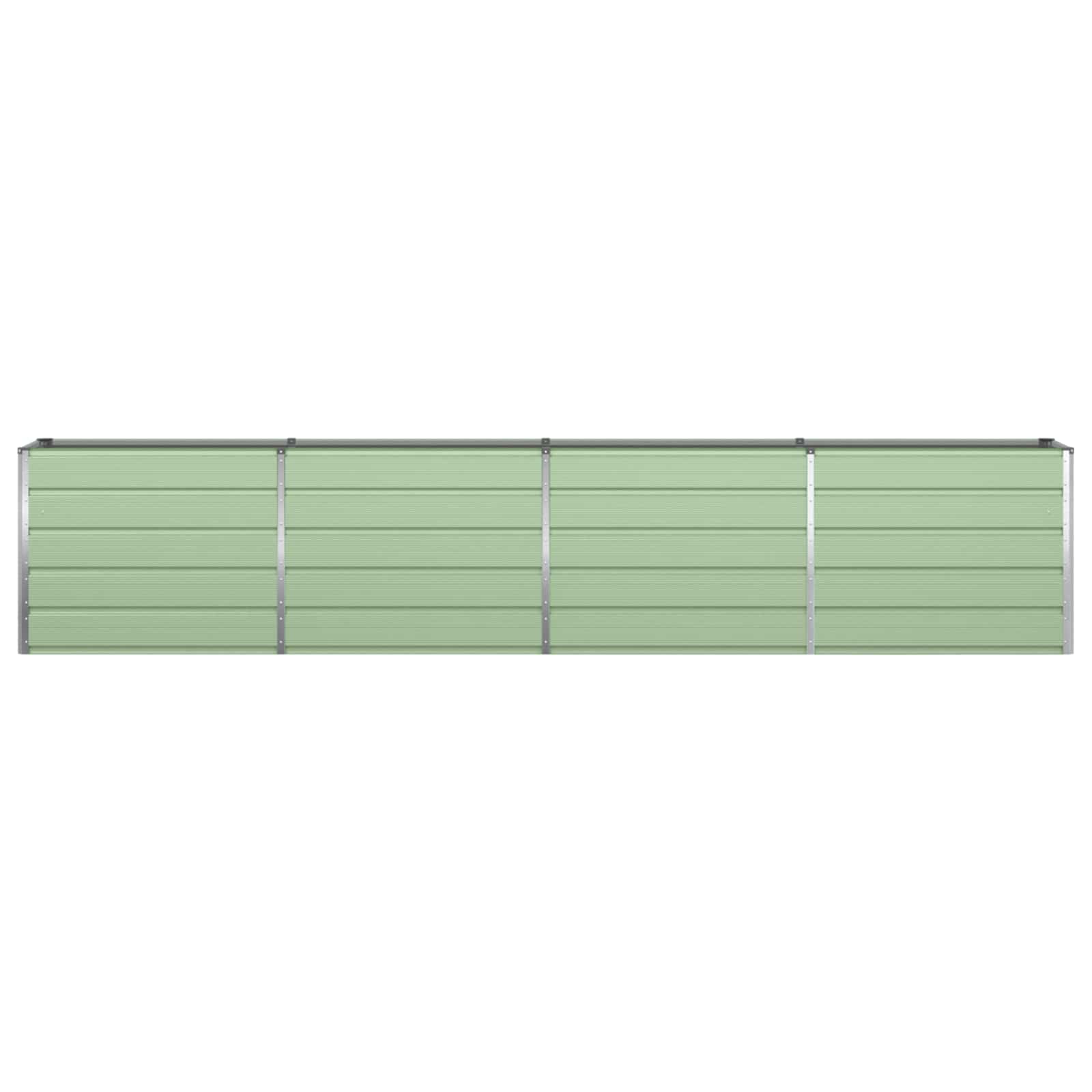 Vidaxl plantenbak pastelgroen 480 x 50 x 45 cm gegalvaniseerd staal