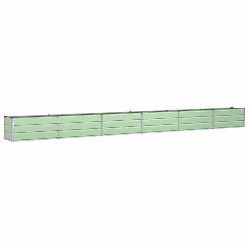 Vidaxl plantenbak pastelgroen 480 x 50 x 45 cm gegalvaniseerd staal