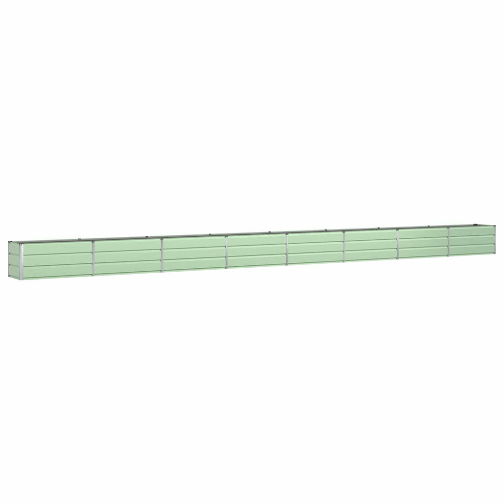 Vidaxl plantenbak pastelgroen 480 x 50 x 45 cm gegalvaniseerd staal