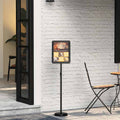 Vidaxl beurs displays zwart 25 x 25 x 125 cm aluminium