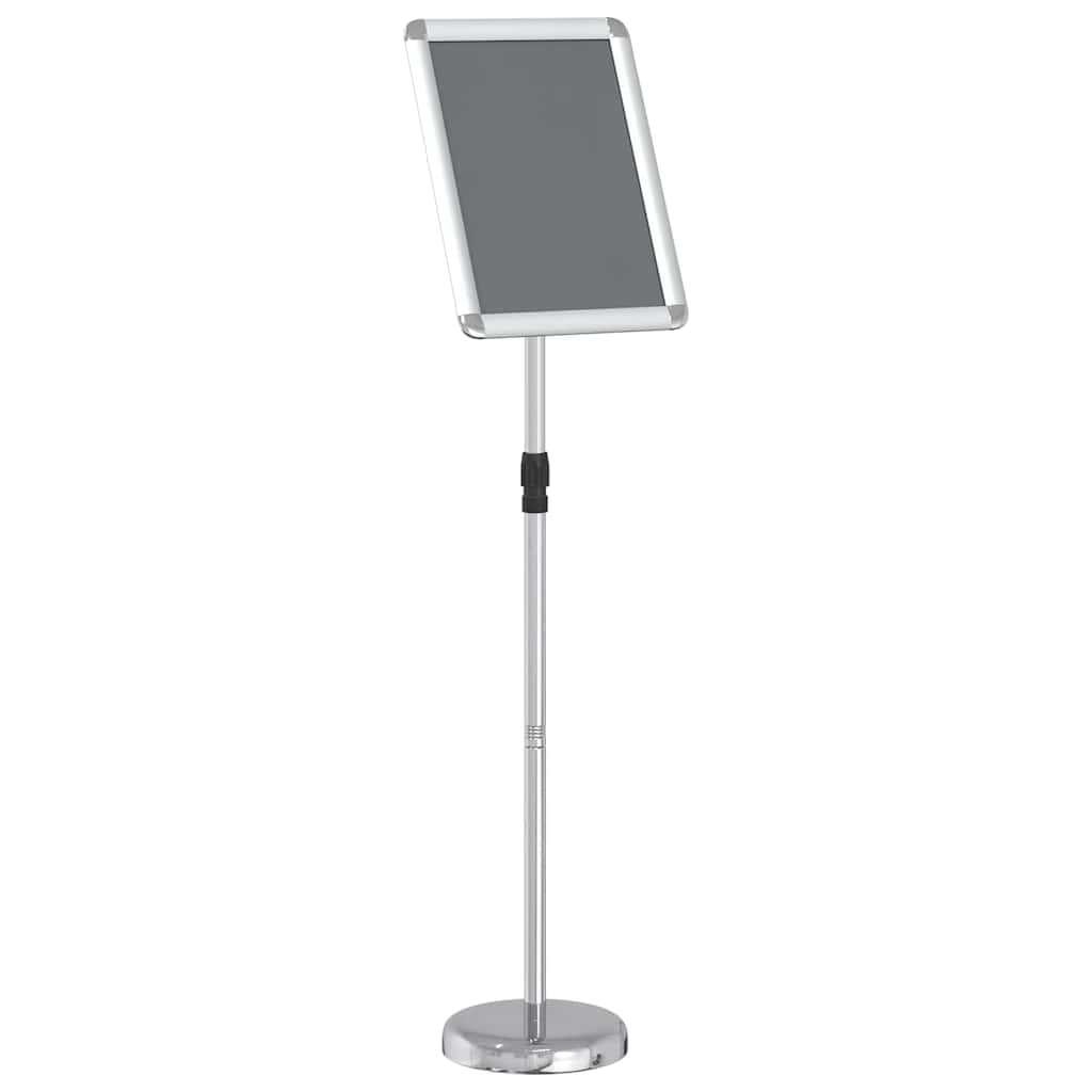 Vidaxl beurs displays zilver 25 x 25 x 125 cm aluminium