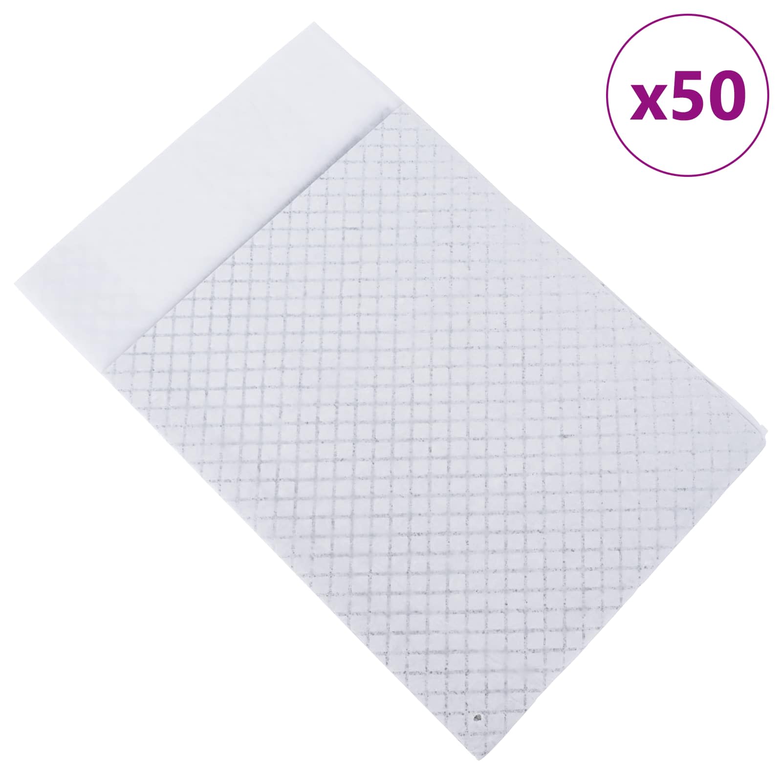 Vidaxl niet-geweven stof huisdier trainingspad 50 pcs 90 x 60 cm