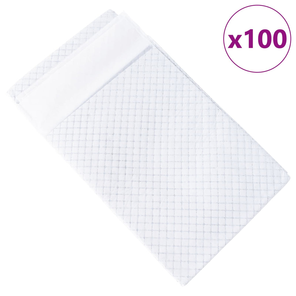 Vidaxl niet-geweven stof huisdier trainingspad 100 pcs 120 x 80 cm
