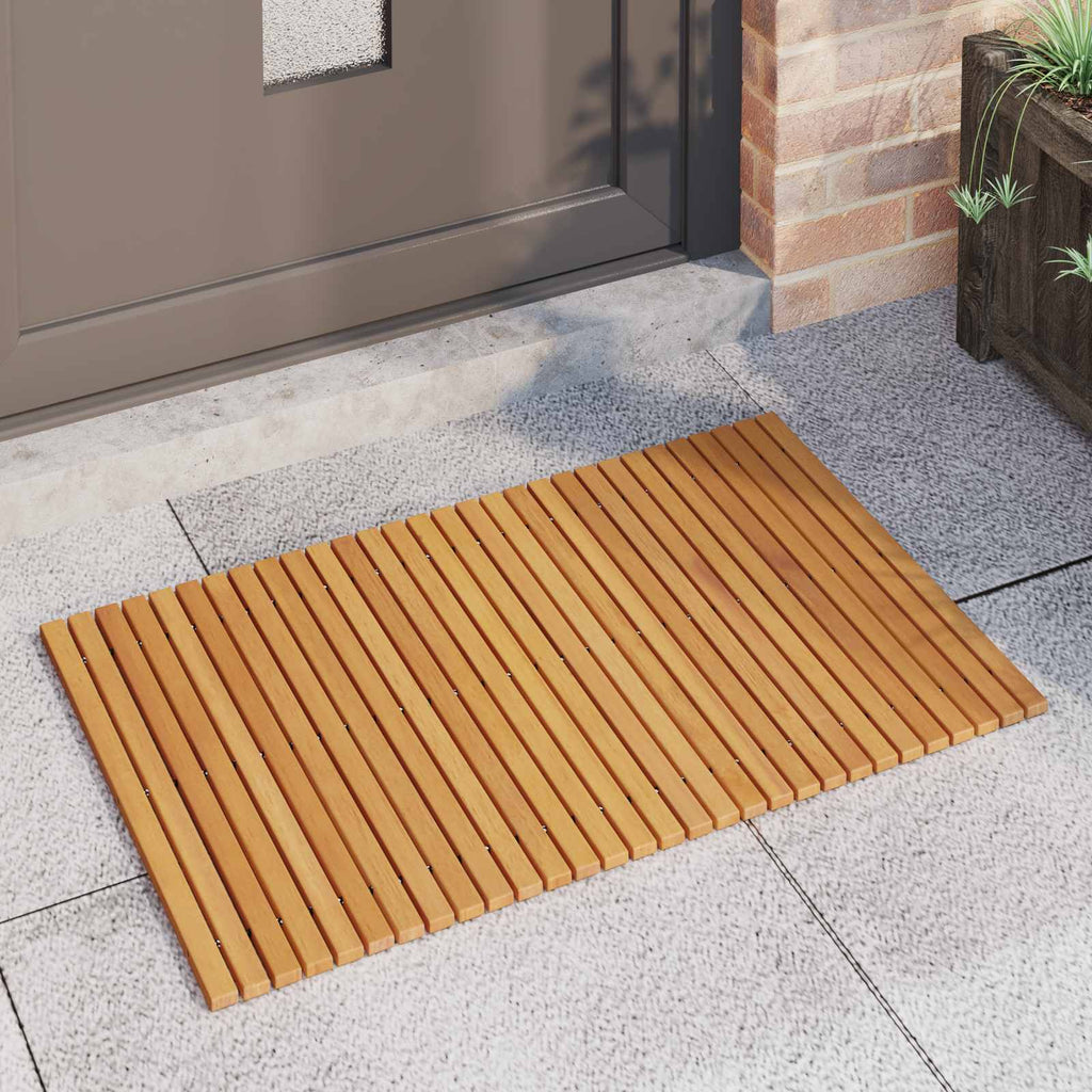 Vidaxl badmat bruin 80 x 50 cm massief acaciahout