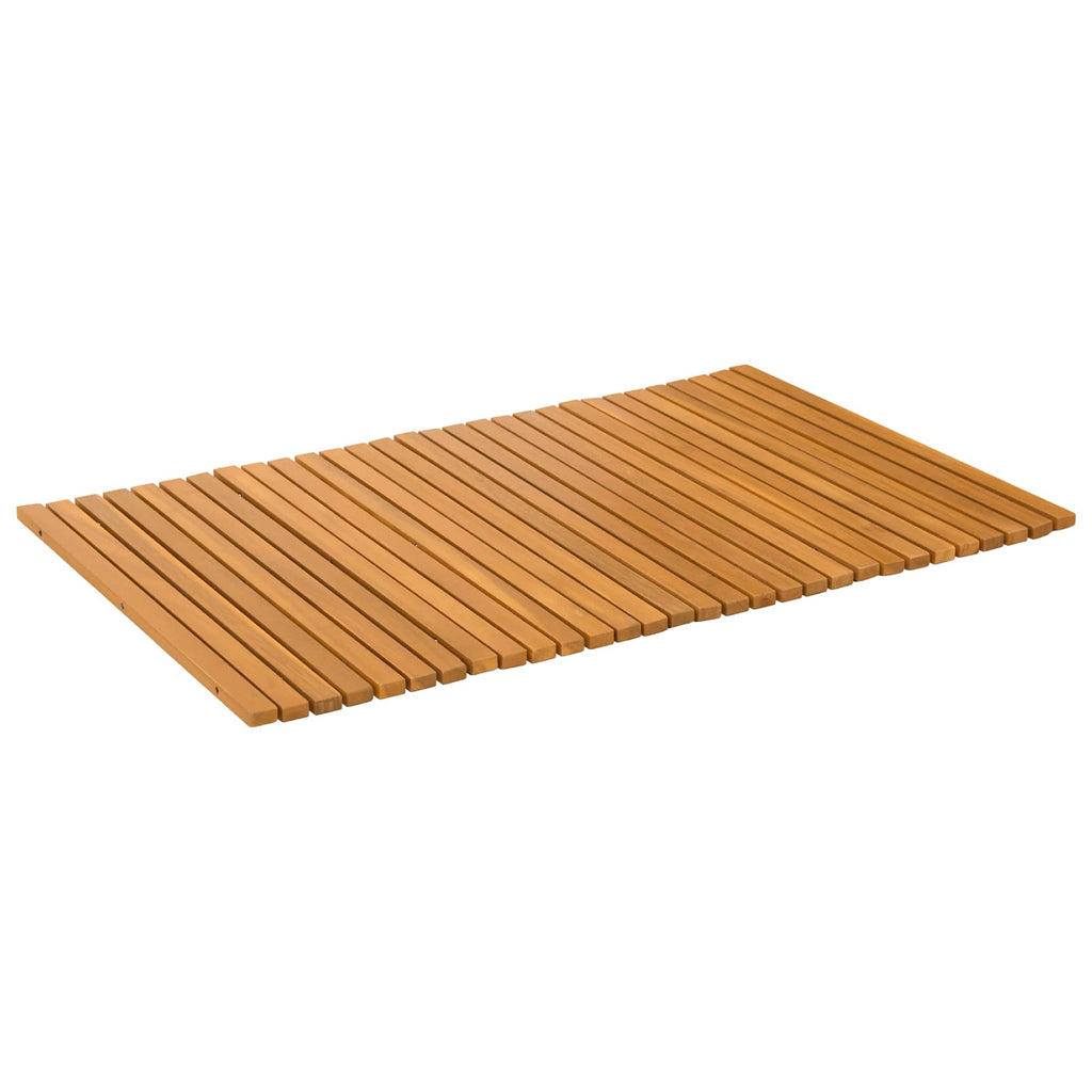 Vidaxl badmat bruin 80 x 50 cm massief acaciahout