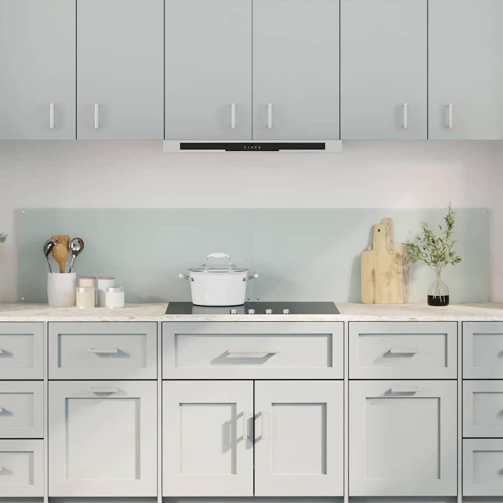 Vidaxl keuken spatscherm 2 pcs wit 100 x 40 cm gehard glas