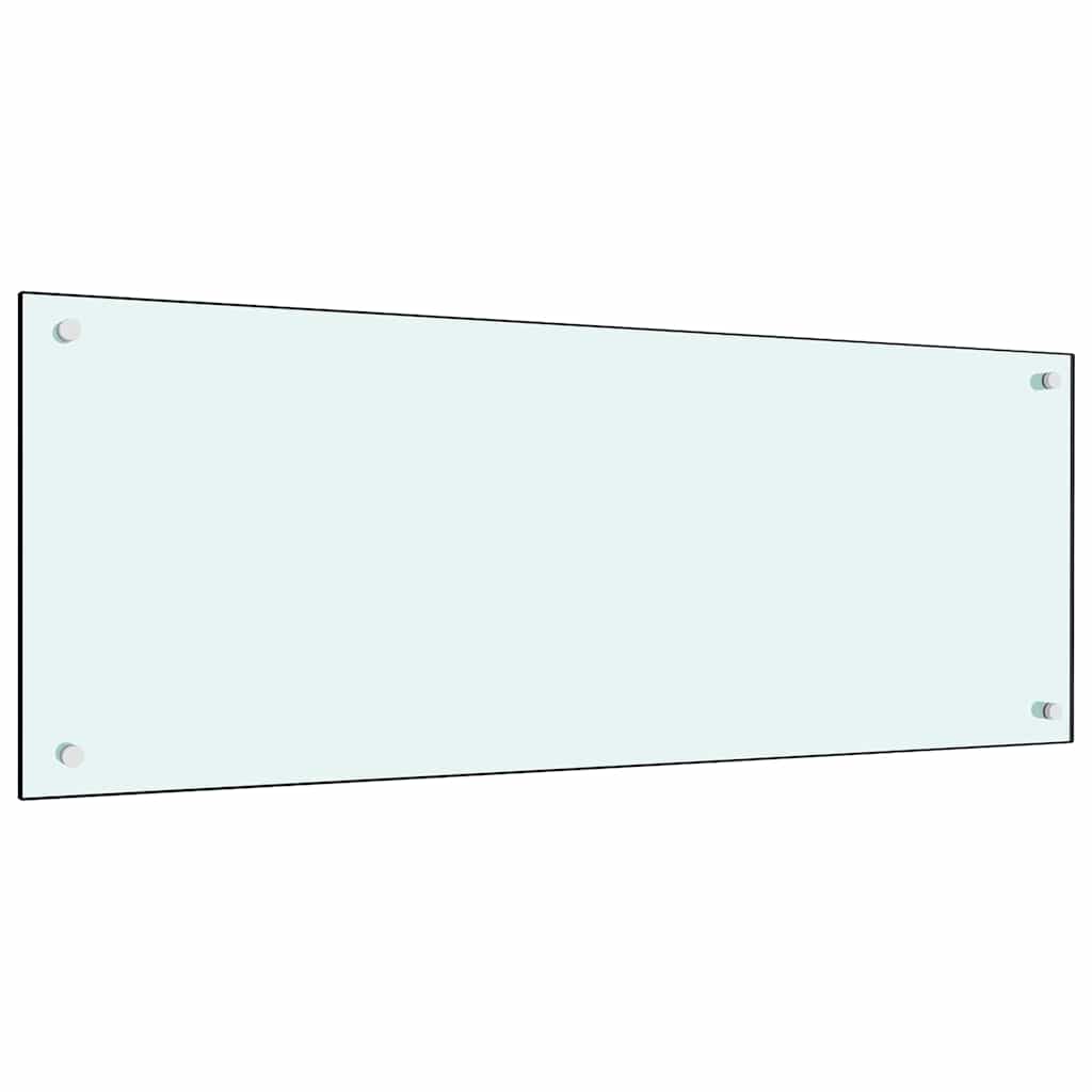 Vidaxl keuken spatscherm 2 pcs wit 100 x 40 cm gehard glas