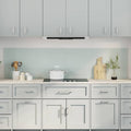 Vidaxl keuken spatscherm 2 pcs wit 100 x 50 cm gehard glas