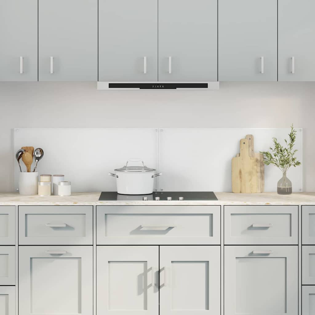 Vidaxl keuken spatscherm 2 pcs doorzichtig 90 x 40 cm gehard glas