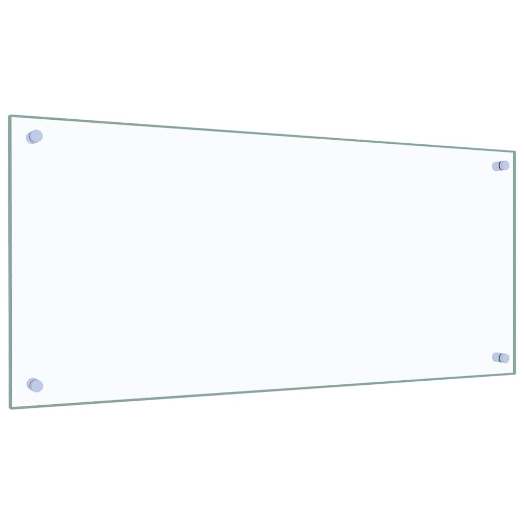 Vidaxl keuken spatscherm 2 pcs doorzichtig 90 x 40 cm gehard glas