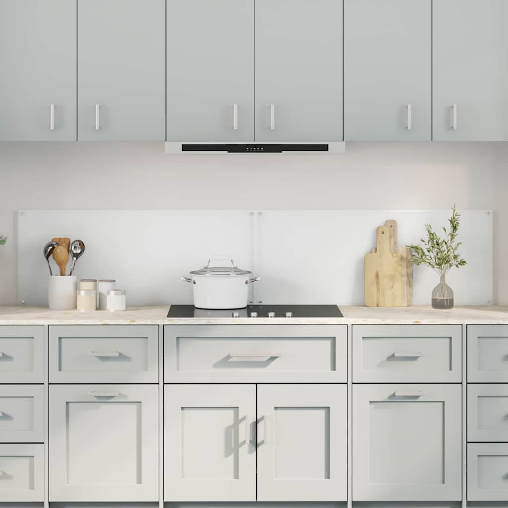Vidaxl keuken spatscherm 2 pcs doorzichtig 100 x 40 cm gehard glas