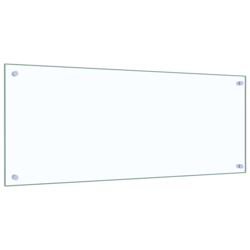 Vidaxl keuken spatscherm 2 pcs doorzichtig 100 x 40 cm gehard glas