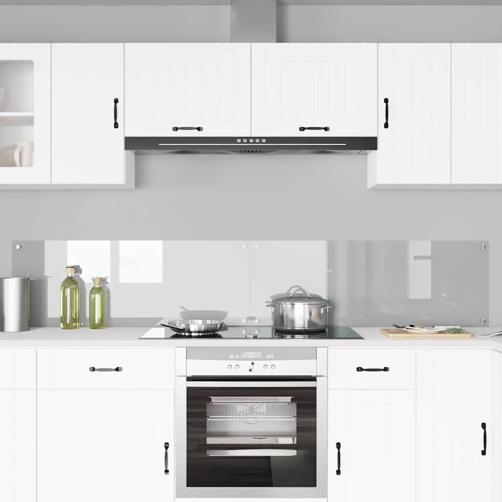 Vidaxl keuken spatscherm 2 pcs doorzichtig 110 x 40 cm gehard glas