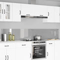Vidaxl keukenachterwand 2 st lichtgrijs 120 x 40 cm gehard glas