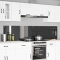 Vidaxl keuken spatscherm 2 pcs donkergrijs 110 x 50 cm gehard glas