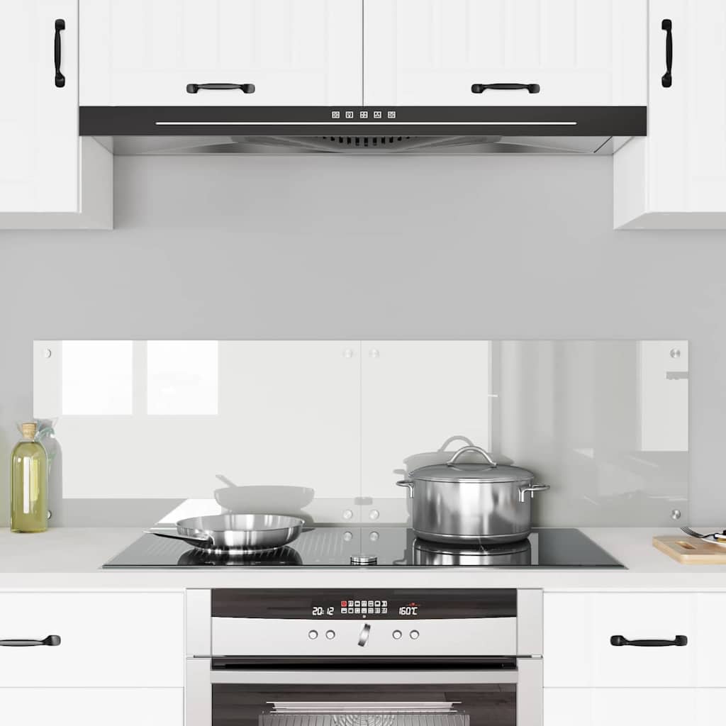 Vidaxl keuken achterwand 2 pcs doorzichtig 70 x 40 cm gehard glas