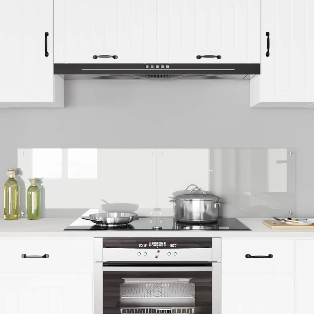 Vidaxl keuken achterwand 2 pcs doorzichtig 80 x 40 cm gehard glas