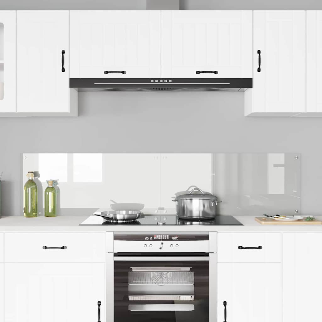 Vidaxl keuken achterwand 2 pcs doorzichtig 90 x 40 cm gehard glas