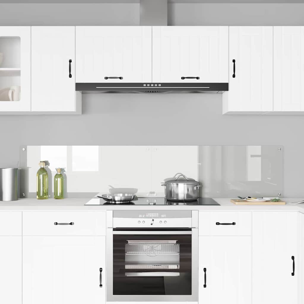 Vidaxl keuken achterwand 2 pcs doorzichtig 100 x 40 cm gehard glas