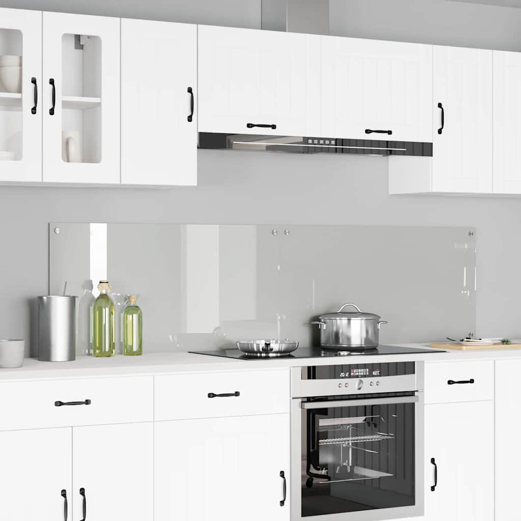Vidaxl keuken achterwand 2 pcs doorzichtig 100 x 50 cm gehard glas