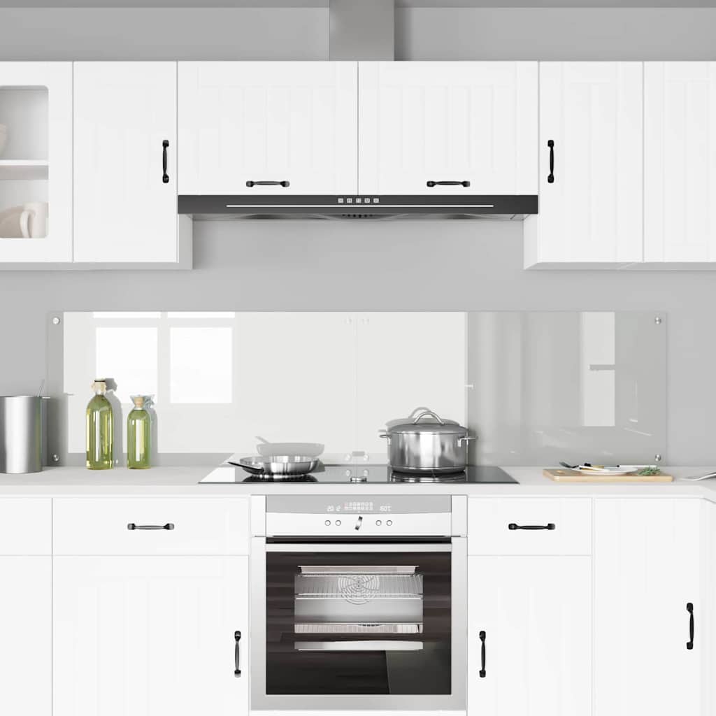 Vidaxl keuken achterwand 2 pcs doorzichtig 100 x 50 cm gehard glas